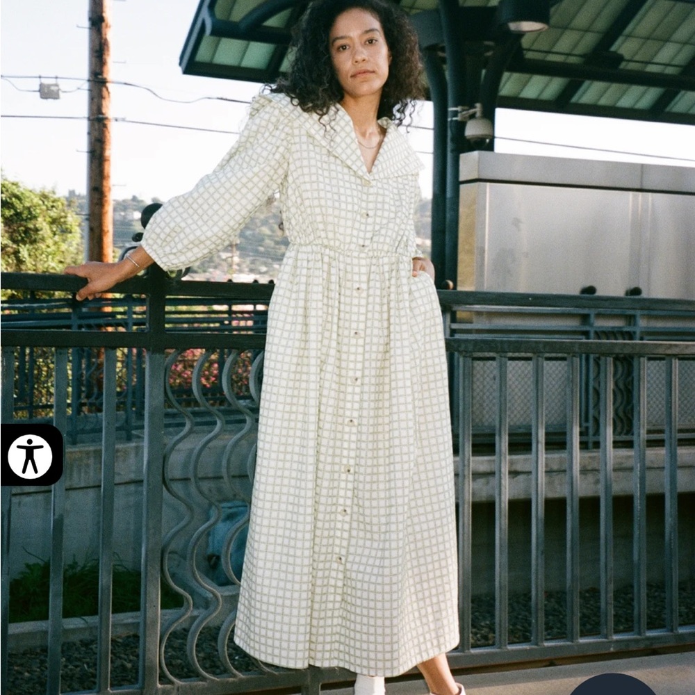 OOAK sample selva negra thielma dress white sailor collar nwt small